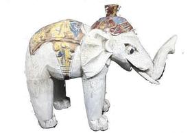 Elefante Madeira Decoração 30 cm - Loja da Índia