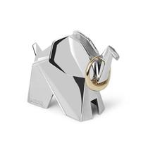 Elefante origami - porta anel cromado - umbra