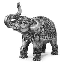 Elefante Sorte Indiano Enfeite Sabedoria Escultura de Resina