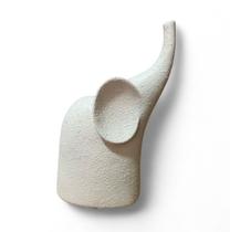 Elefante Tomba cerâmica Off White Fosco Texturizado - 26 cm
