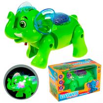 Elefantinho Brinquedo Educativo Para Bebê Com Luzes Sons De Elefante E Movimentos Interativos