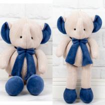 Elefantinho tricot amigurumi para nicho e decoração infantil