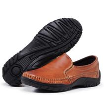 Elegância Casual Sapato Mocassim Masculino em Couro Legítimo para Uso Diário 1001