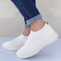 Elegante tênis brilhante mulheres sapatos de verão Za(hmy 23 whi