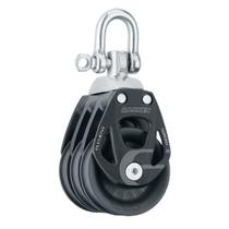 Elemento de alumínio triplo Block Harken de 60 mm com giro