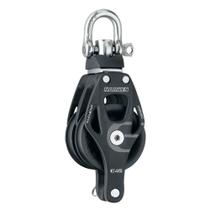 Elemento duplo Block Harken de 45 mm com giro e suporte