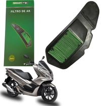 Elemento filtro de ar smartfox honda pcx 150 2014 2015 2016 2017 2018