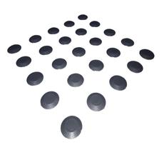 Elemento Tátil Alerta Pvc Adesivado Cinza