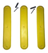 Elemento Tátil Direcional Pvc Paraf Amarelo Elemento Tátil Direcional Pvc Paraf Amarelo