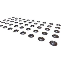 Elemento tátil inox alerta parafusado liso Elemento tátil inox alerta parafusado liso