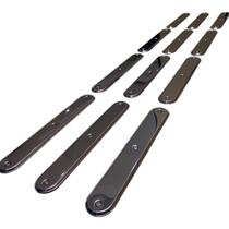 Elemento tátil inox direcional parafusado liso Elemento tátil inox direcional parafusado liso