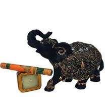 Elephant Good Luck Gift Kit + Tin Candle + Incense - Mana Om By Sh8
