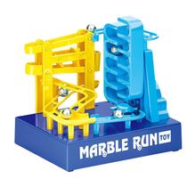 Elétrica automática diy construção pista de corrida blocos de construção com música crianças 3d labirinto bola rolo brinquedos presente das crianças