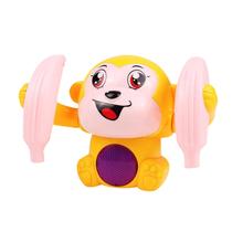 Elétrico Flipping Dancing Toy Rolling Monkey, controle de voz, engraçado com música