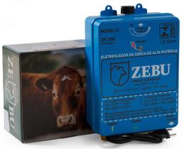 Eletrificador cerca choque eletrico zebu zk200 127/220v 10j 200km