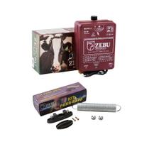 Eletrificador Cerca Elétrica Médias Propriedades Até 25.000m ZK50 Bivolt + Kit Para-raios - Zebu