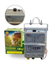 Eletrificador Cerca Elétrica Solar Aparelho Choque Zebu ZS10BI 20km