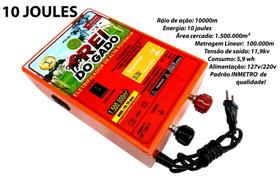 Eletrificador de Cerca Rural 10 joules Rei do Gado mod. FG70 Plus para ate 150 hectares