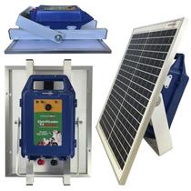 Eletrificador Solar Cerca Elétrica Rural 150km Com Bateria Para Gado Aparelho Choque Bovinos Energizador Boi Placa Solar Eletrificador Solar Cerca Elétrica Rural 150km Com Bateria Para Gado Aparelho Choque Bovinos Energizador Boi Placa Solar