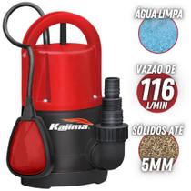 Eletrobomba Submersa Kajima QWL105 Com Boia 127V Vazão De 116L/min Sólidos Até 5mm Máxima Drenagem