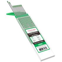 Eletrodo de tungstênio para soldagem TIG YESWELDER Tungstênio puro 1/8 x 175 mm verde, pacote com 10 Eletrodo de tungstênio para soldagem TIG YESWELDER Tungstênio puro 1/8 x 175 mm verde, pacote com 10