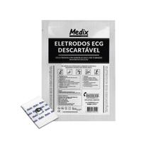 Eletrodo Descartável Para ECG Retangular Adulto Pct C/ 50 Und - Medix