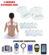 Eletrodo Pads Autoadesivo Gel Aparelho de Fisioterapia - 4 Unidades