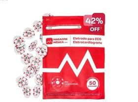 Eletrodo para ECG Eletrocardiograma COM 50Un MAGAZINE MEDICA Eletrodo para ECG Eletrocardiograma COM 50Un MAGAZINE MEDICA