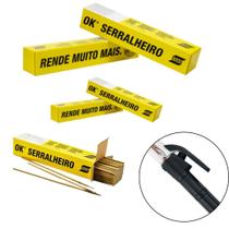 Eletrodo para ferro 6013 esab c/ porta eletrodo