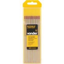 Eletrodo tungstênio 3,2mm vermelho com tório com 10 peças - Vonder Eletrodo tungstênio 3,2mm vermelho com tório com 10 peças - Vonder