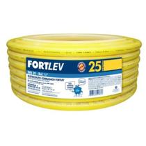 Eletroduto Conduite Corrugado 20mm Ou 1/2'' X 25 Metros Amarelo PVC Rolo Fortlev