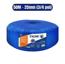 Eletroduto corrugado azul telecon ref. 3/4 25mm 50m tigre