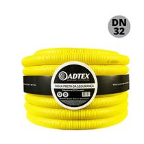 eletroduto corrugado conduite dn32 amarelo ref.1 com 25 metros