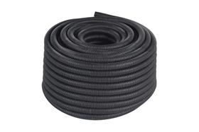 Eletroduto Corrugado em Pead 1 1/4'' com Fio Guia 50 Metros Preto Eletroduto Corrugado em Pead 1 1/4'' com Fio Guia 50 Metros Preto