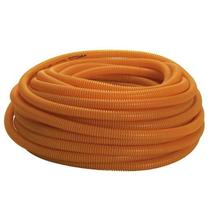 Eletroduto Corrugado Laranja 20mm x 50m - PVC Flexível Reforçado - Amanco