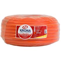 Eletroduto Corrugado Reforçado Krona Flexível 25mm Com 50 Metros Laranja Eletroduto Corrugado Reforçado Krona Flexível 25mm Com 50 Metros Laranja