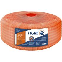 Eletroduto Flexível Corrugado Reforçado 50m 25mm Laranja - 14211250 - TIGRE