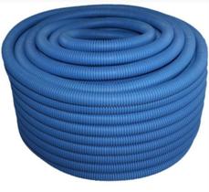 Eletroduto Flexível Mangueira Corrugada de PVC Média Para Parede AZM 25mm 3/4 Azul Rolo 50m