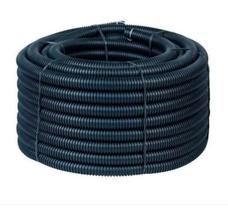 Eletroduto Flexível Mangueira Corrugada de PVC Reforçada Para Laje AZM 25mm 3/4 Preta Rolo 50m