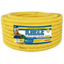 Eletroduto Plastilit PVC Flexível Corrugado 25mmx50m Amarelo