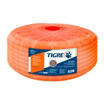 Eletroduto pvc corrugado 32mm 25m laranja reforçado tigre