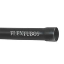 Eletroduto soldavel pvc ponta e bolsa preto 25mm 3mt flextubos