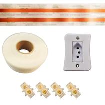 Eletrofita 10a Com 2 Metros Kit Conector Fita Adesiva Tomada Eletrofita 10a Com 2 Metros Kit Conector Fita Adesiva Tomada