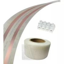 Eletrofita 10a Com 2 Metros Kit Conector Fita Adesiva Eletrofita 10a Com 2 Metros Kit Conector Fita Adesiva