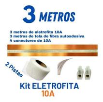 Eletrofita 10a Fita Elétrica 2 Pistas 3 Metros Conector Tela