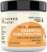 Eletrólito em pó Sacred Eats Keto 30 porções com sabor de manga