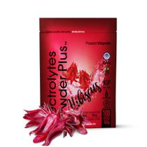 Eletrólito em pó, vitaminas, eletrólitos, ceto, hibisco