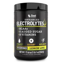 Eletrólito em pó Zeal Naturals Enhanced Lemon Lime 90ct