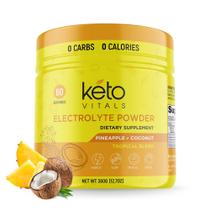 Eletrólitos em pó Keto Vitals Abacaxi Coconut 60 porções
