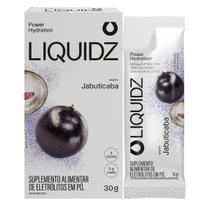 Eletrólitos em Pó Liquidz Jabuticaba Caixa C/ 6 Sachês Zero Açúcar